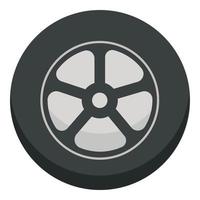 Car wheel icon cartoon vector. Auto vehicle vector