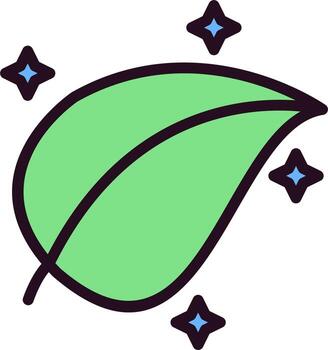 icono de vector de hoja