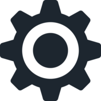 Cog gear Industrial icon, Settings icon. png