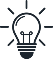 Light bulb icon, Creative icon. png