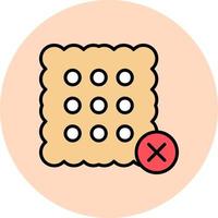 No Sweets Vector Icon