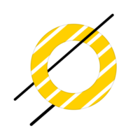 Yellow Donut Decoration png