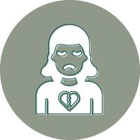 Broken Heart Vector Icon