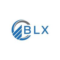 blx plano contabilidad logo diseño en blanco antecedentes. blx creativo iniciales crecimiento grafico letra logo concepto. blx negocio Finanzas logo diseño. vector