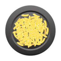 fusilli nudel isolerat illustration png