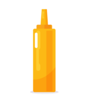 squeeze mustard bottle isolated png