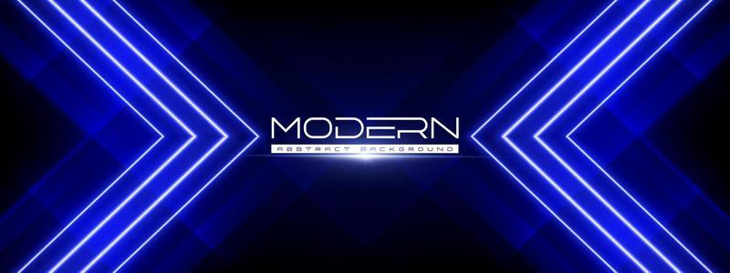 Geometric arrows in neon light against a dark. Laser line glow. Neon backgrounds. Modern Abstract Background. Award Background. Luxury Premium Graphics. Cyberpunk Futuristic Design.