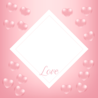 love frame with love hart png