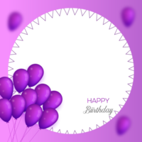 compleanno telaio con Palloncino png