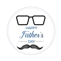Lycklig fars dag design med slips, mustasch och hjärta png