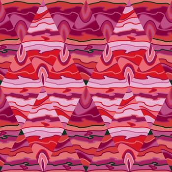 Creative mosaic seamless background pattern. Abstract geometric backdrop. vector