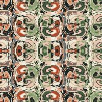 Creative camouflage geometric ornament. Abstract camo seamless background pattern. vector