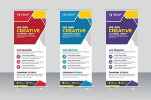 vector business rollup banners for marketing