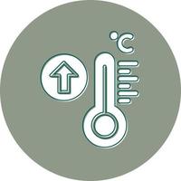 icono de vector de alta temperatura