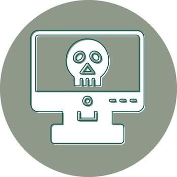 Computer Hacking Vector Icon