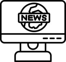 icono de vector de informe de noticias