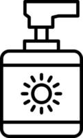 Sunblock Vector Icon