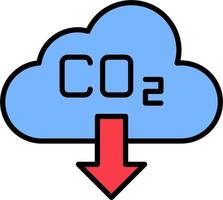 icono de vector de co2