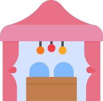 Beach Cabana Vector Icon