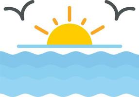 Sunset Vector Icon