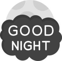 bueno noche vector icono