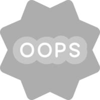 Oops Vector Icon