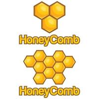 Modern flat design simple minimalist cute honeycomb bee logo icon design template vector with modern illustration concept style for product, label, brand, cafe, badge, emblem