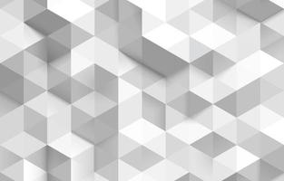 Soothing Hexagonal White 3D Background vector