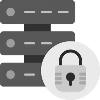 seguro datos vector icono