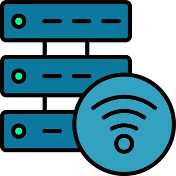 icono de vector de conexión wifi