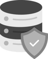 icono de vector de protección de datos