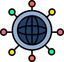 Global Network Vector Icon