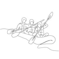 Canoe Line Art, Kayak Outline Drawing, Rafting Simple Sketch, Outdoor Activities, Vector Illustration, Minimal, Hobby Sport Lines, Graphic Design, eps