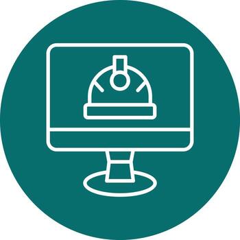 icono de vector de computadora