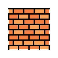 walls building structure color icon vector illustration