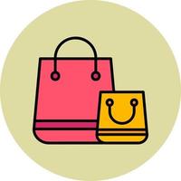 icono de vector de bolsa de compras