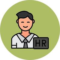 icono de vector de recursos humanos