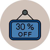 30 Percent Off Vector Icon