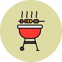 icono de vector de barbacoa