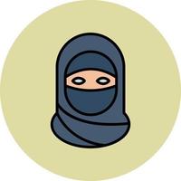 niqab vector icono