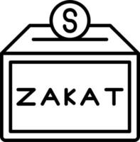 icono de vector de zakat