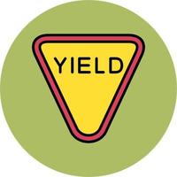 Yield Vector Icon