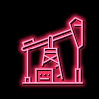 petrol derrick color icon vector flat illustration