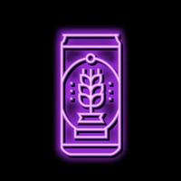 can beer drink neon glow icon illustration vector