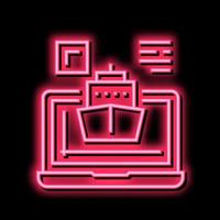 ship modeling computer program color icon vector illustration