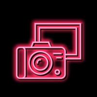 vintage photo camera color icon vector illustration