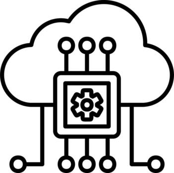 Cloud Computing Vector Icon