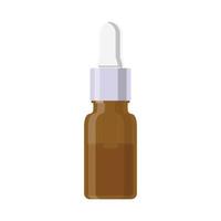 Serum Bottle Flat Illustration. Clean Icon Design Element on Isolated White Background vector