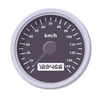 Speedometer Illustration. Clean Icon Design Element on Isolated White Background vector