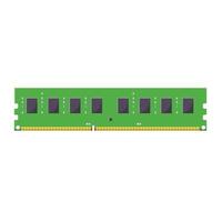 RAM Memory Illustration. Clean Icon Design Element on Isolated White Background vector